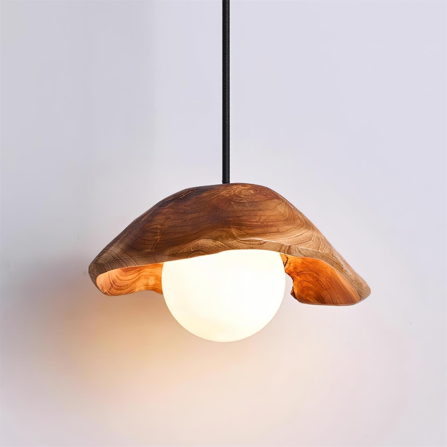 Myrtle Pendant Light Wood Glass - Letslighting