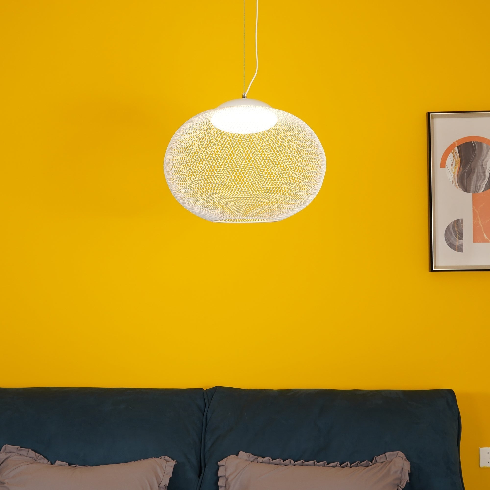 Metallic Meshwork Pendant Lamp - Blowlighting