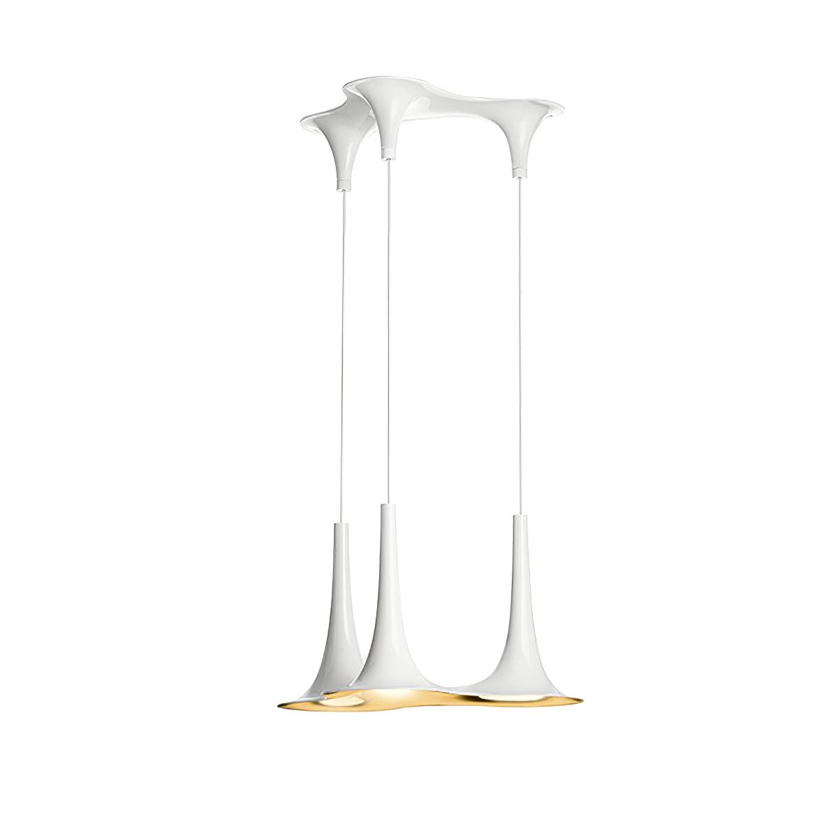 Solara Lampe suspendue en acrylique en forme de trompette contemporaine - Neutralighting