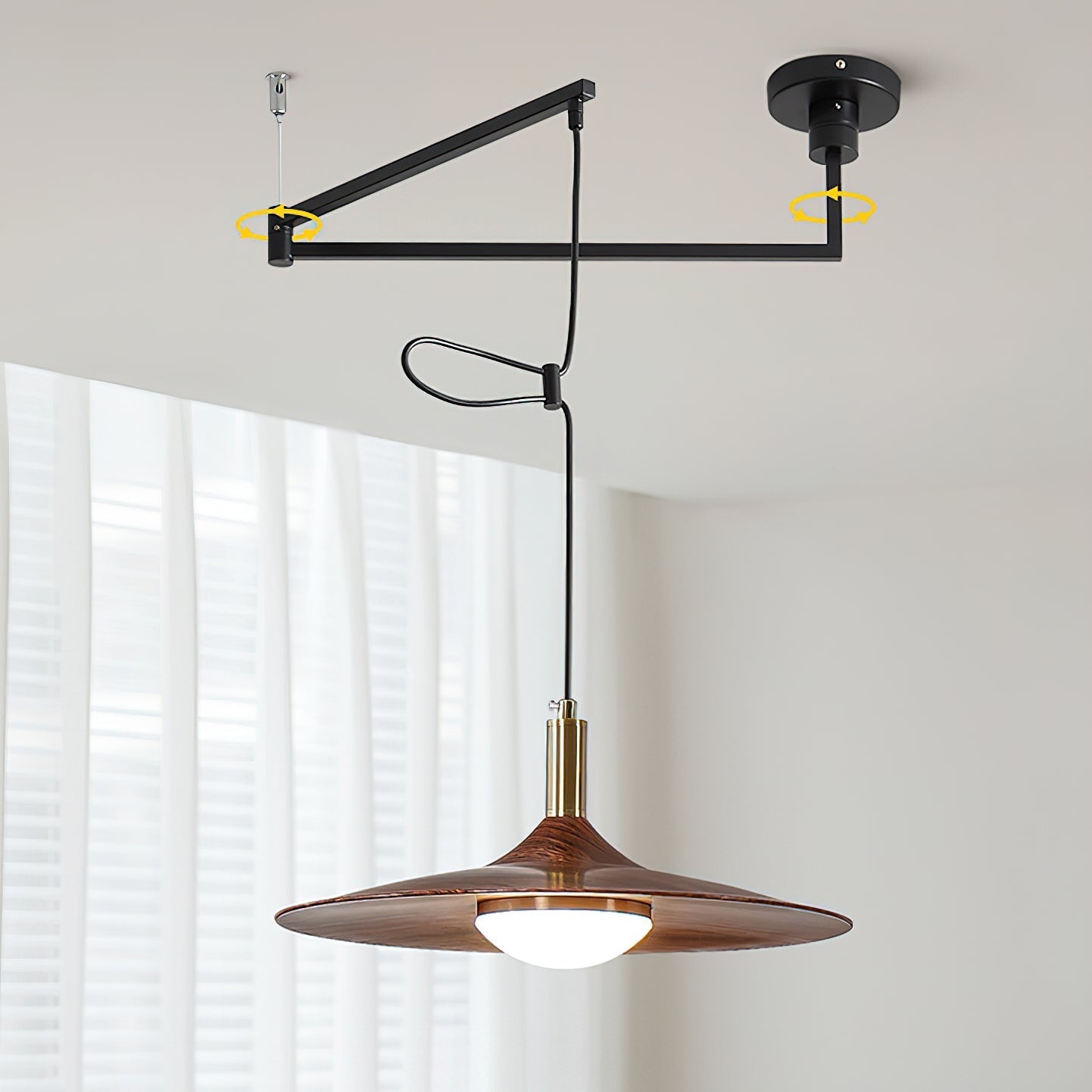 Veylo Lustra Lampe Suspendue Bras Pivotant Ajustable - Neutralighting