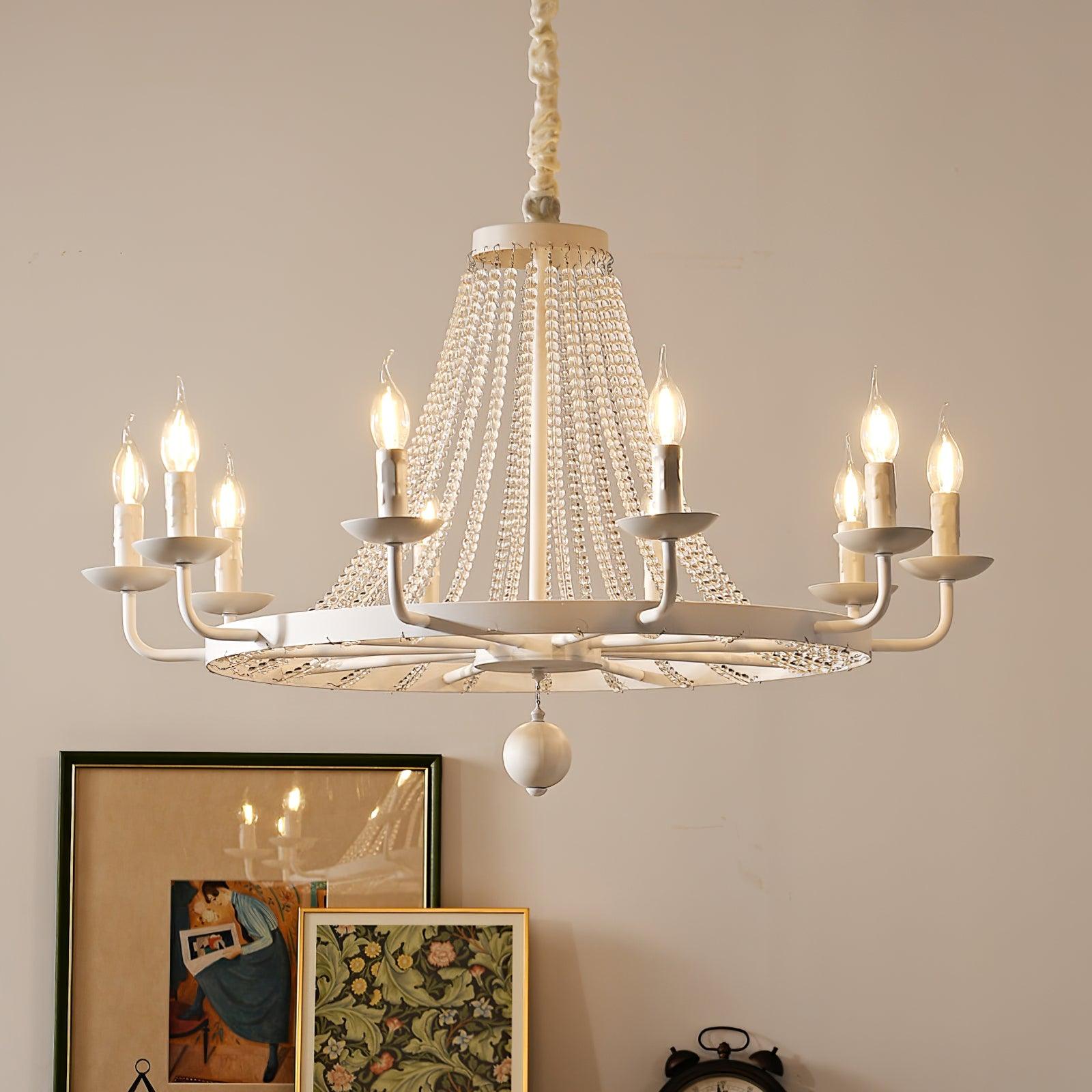 Naples Lustre Crystal Fer Rustique Moderne - Neutralighting