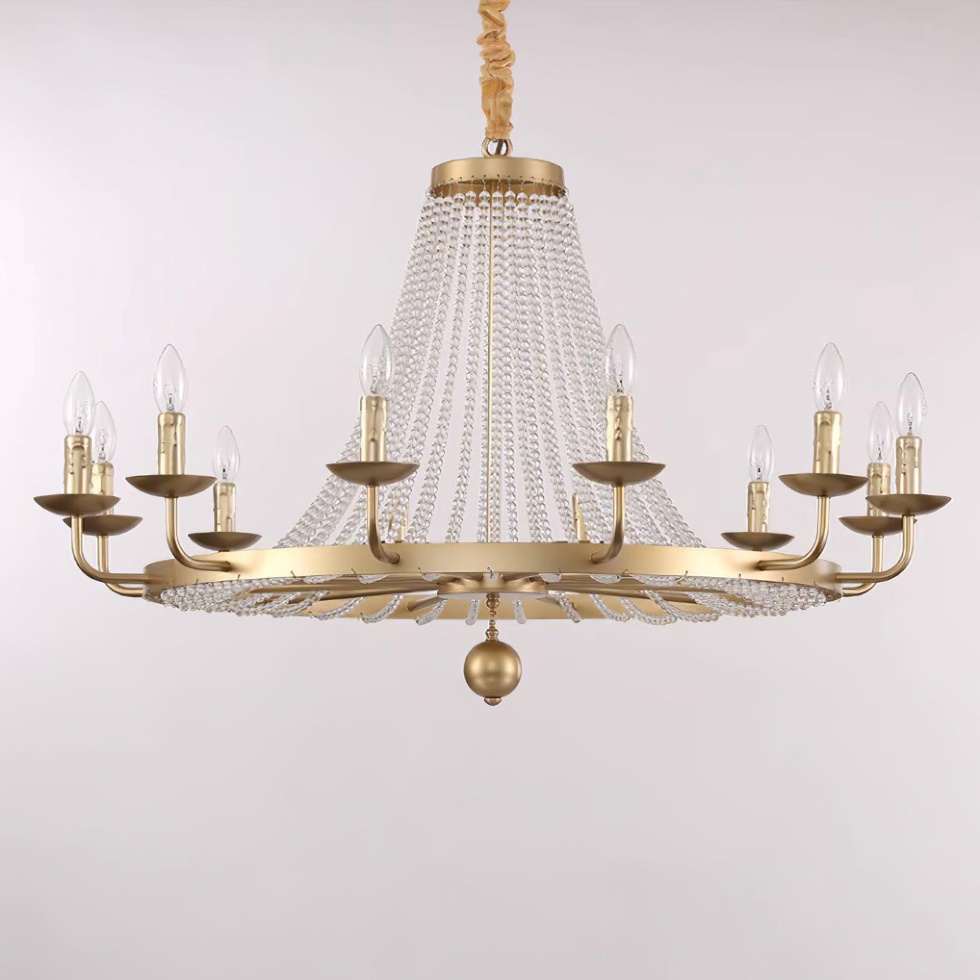 Naples Lustre Crystal Fer Rustique Moderne - Neutralighting