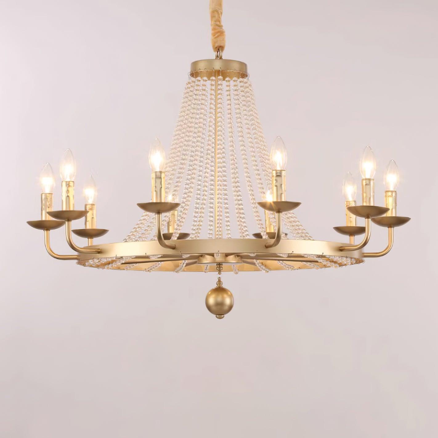 Naples Lustre Perles de Cristal Rustique Blanc Gris Royal - Neutralighting