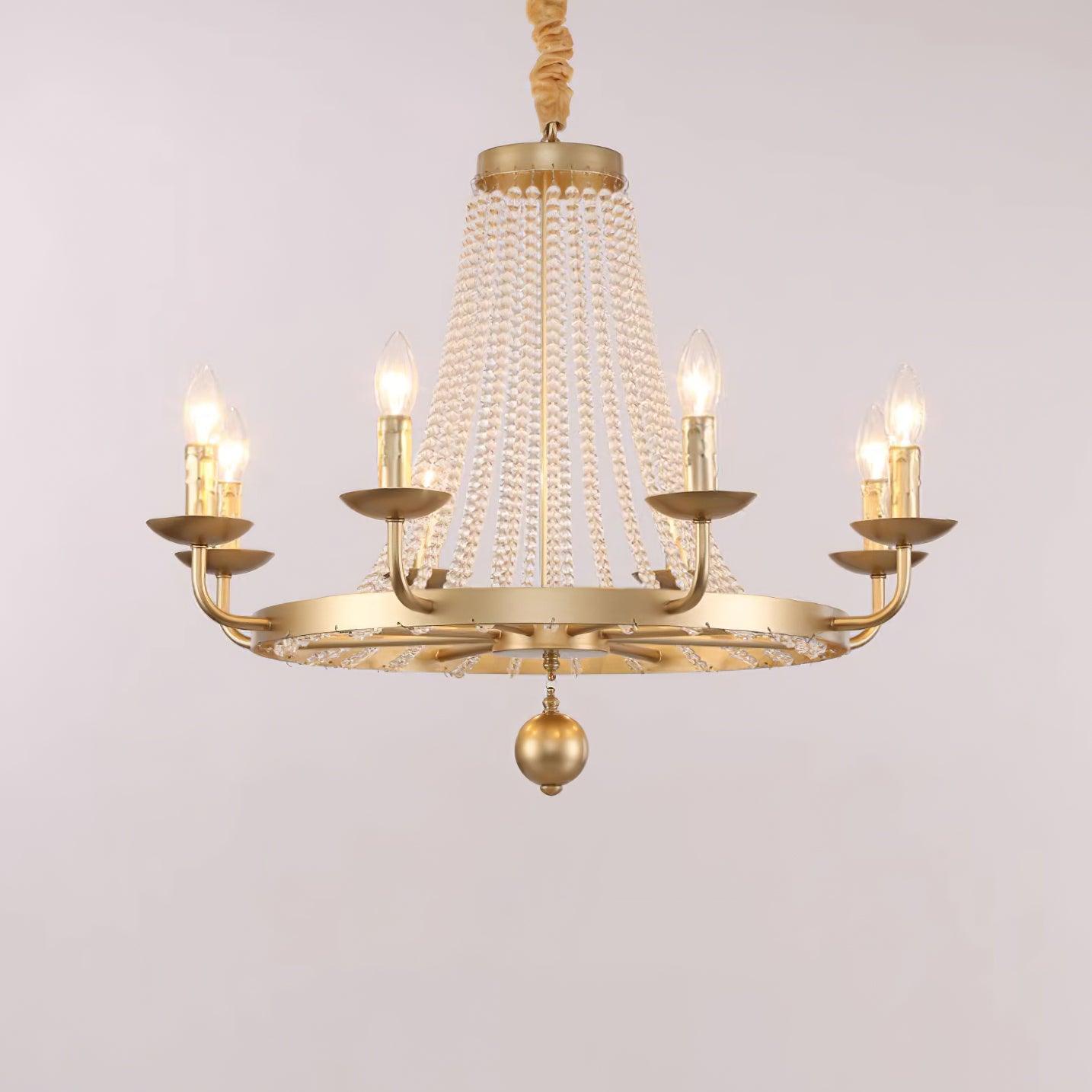 Naples Lustre Crystal Fer Rustique Moderne - Neutralighting