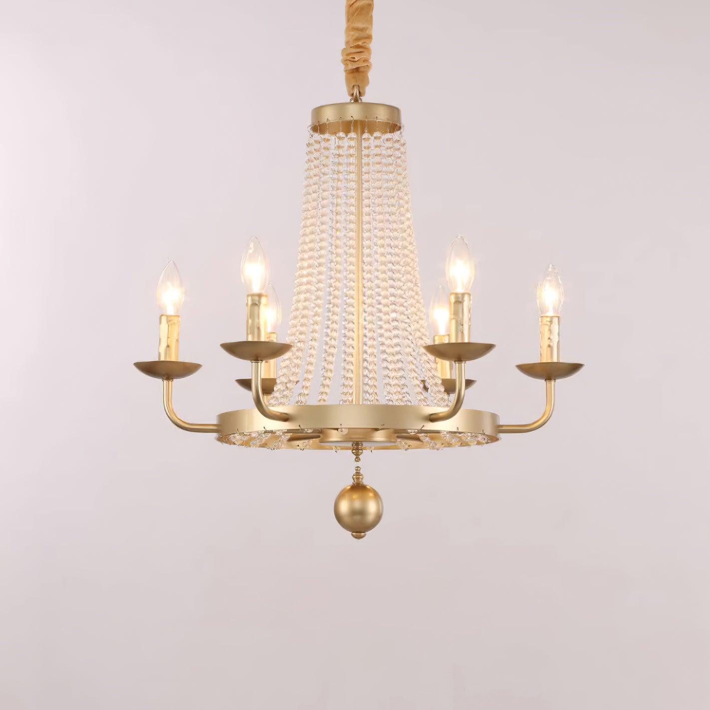 Naples Lustre Crystal Fer Rustique Moderne - Neutralighting