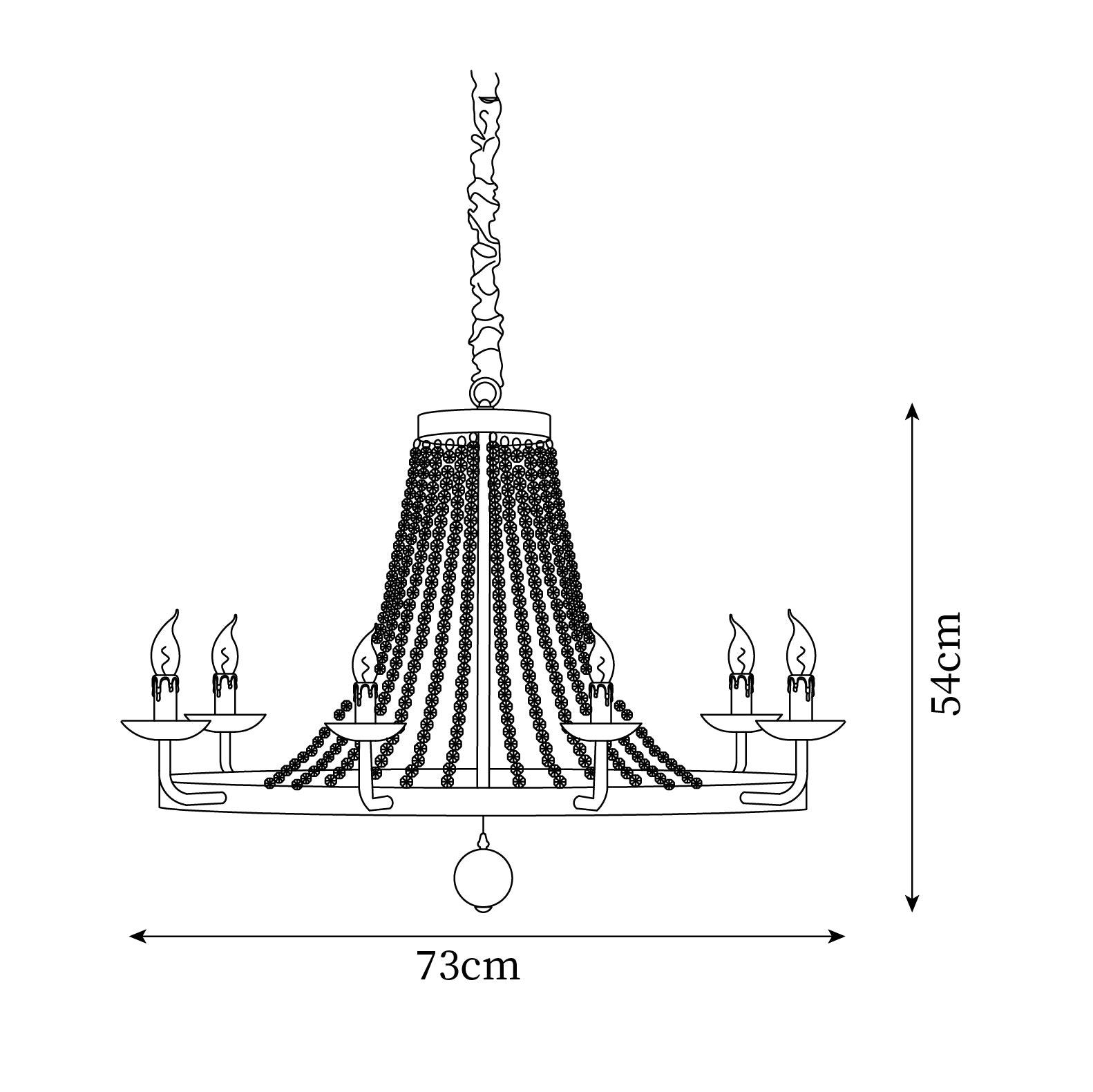 Naples Lustre Crystal Fer Rustique Moderne - Neutralighting