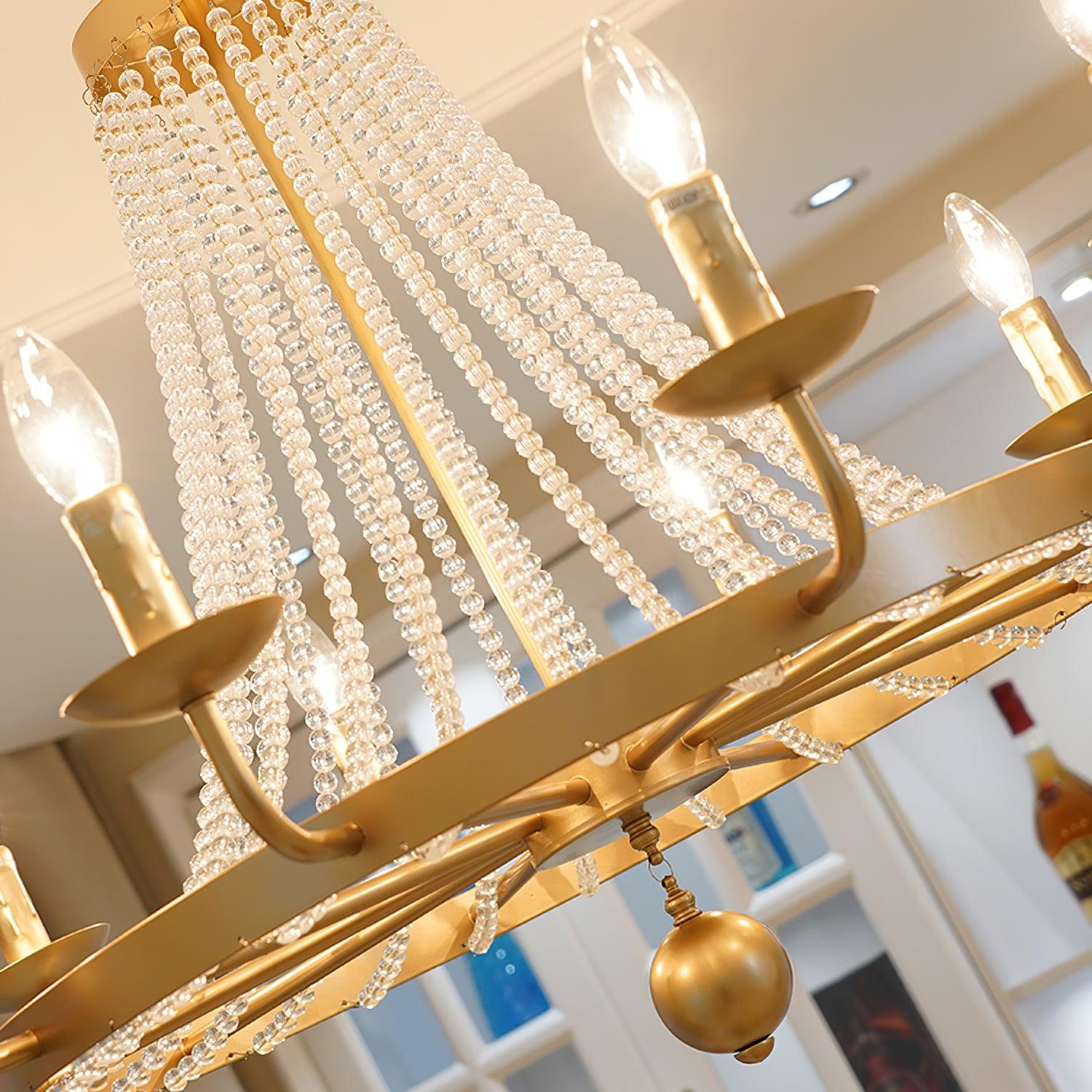 Naples Lustre Crystal Fer Rustique Moderne - Neutralighting