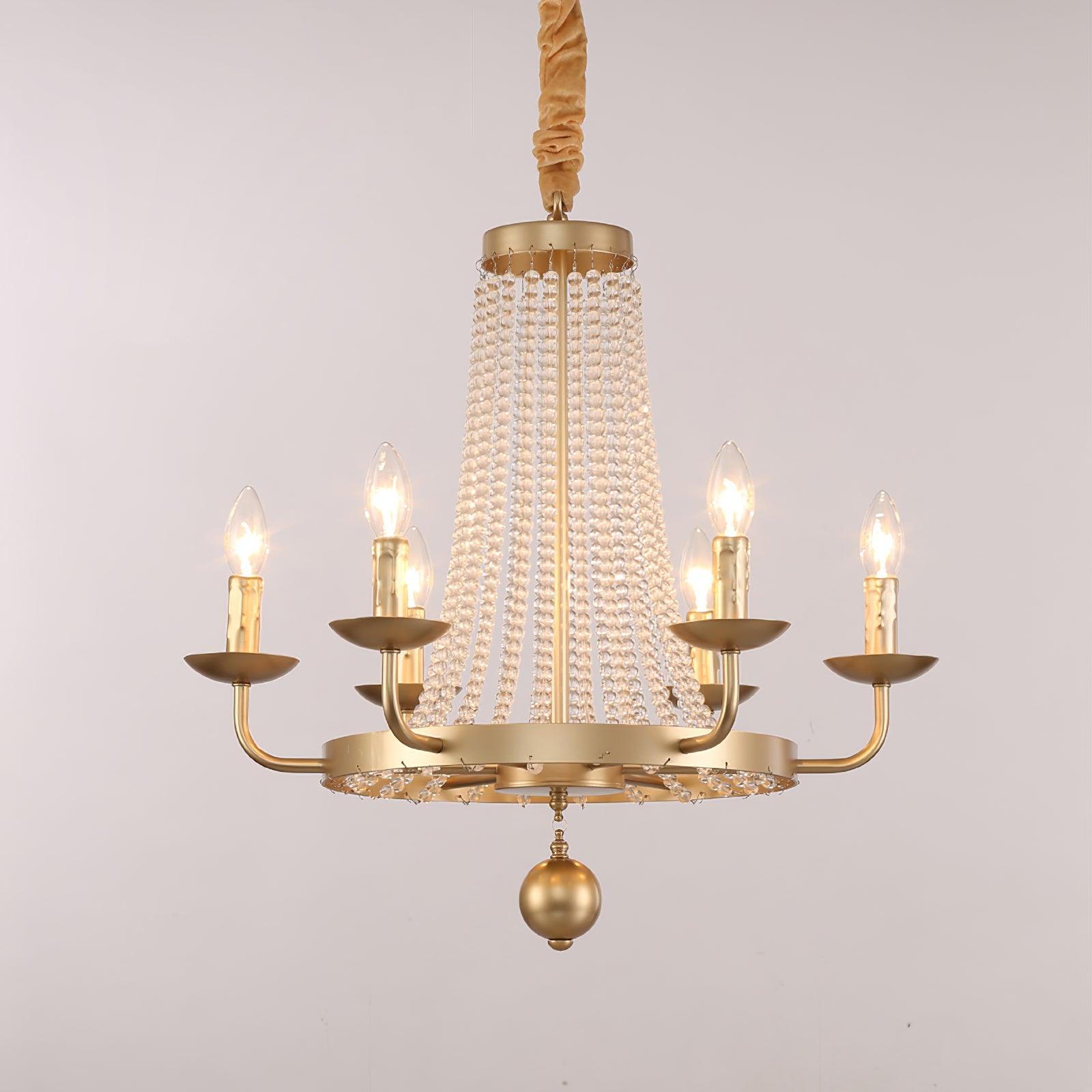 Naples Lustre Crystal Fer Rustique Moderne - Neutralighting
