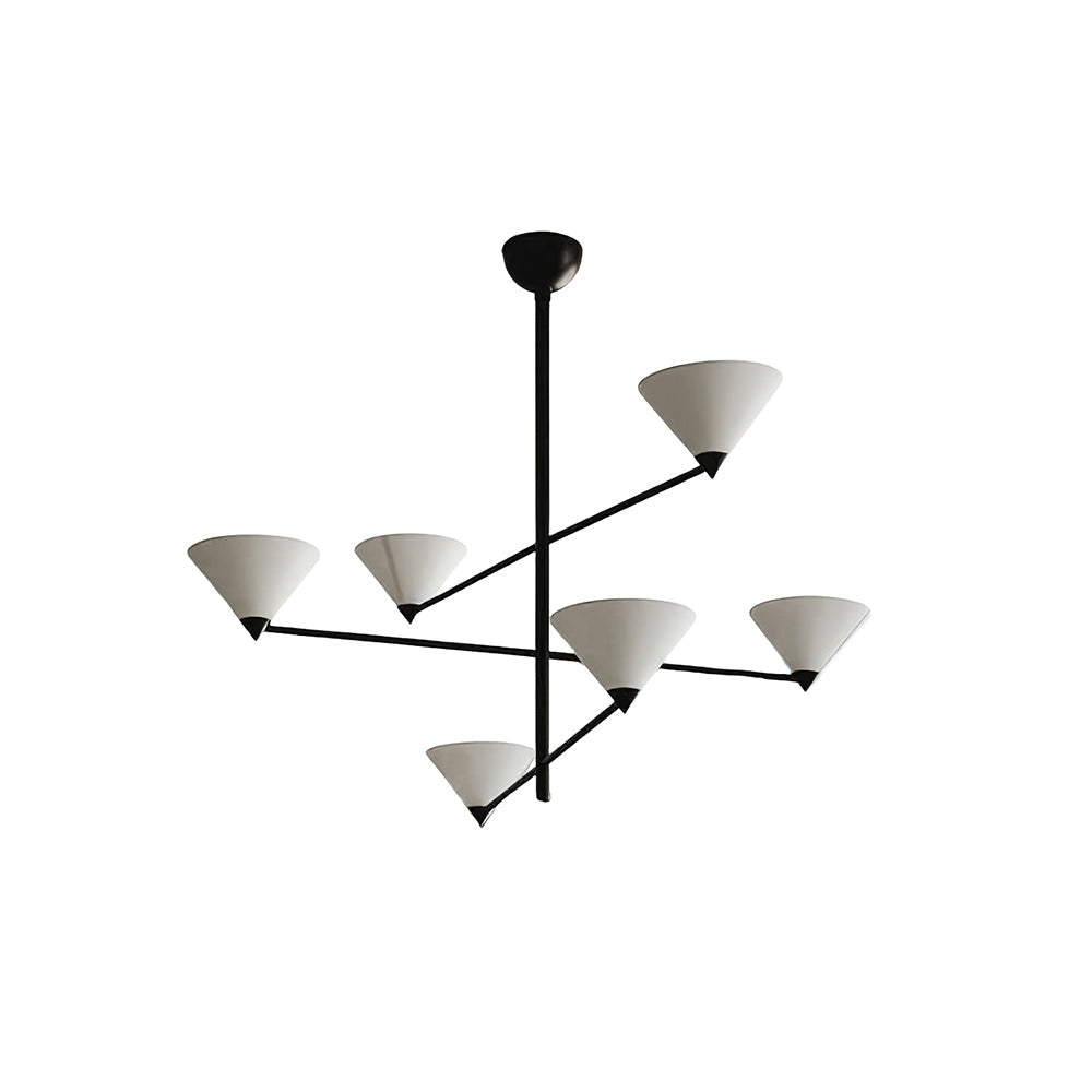 Eurmira Lustre Moderne Haut de Gamme en Tissu Noir Élégant - Neutralighting
