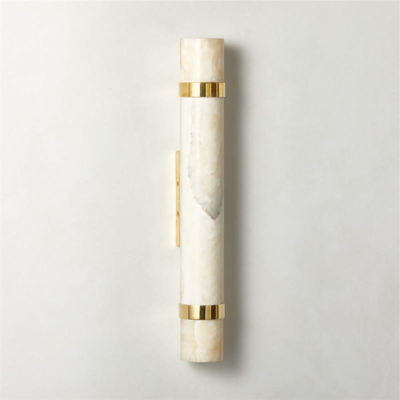 Zavaran Applique Murale Moderne Minimaliste en Métal et Onyx - Neutralighting