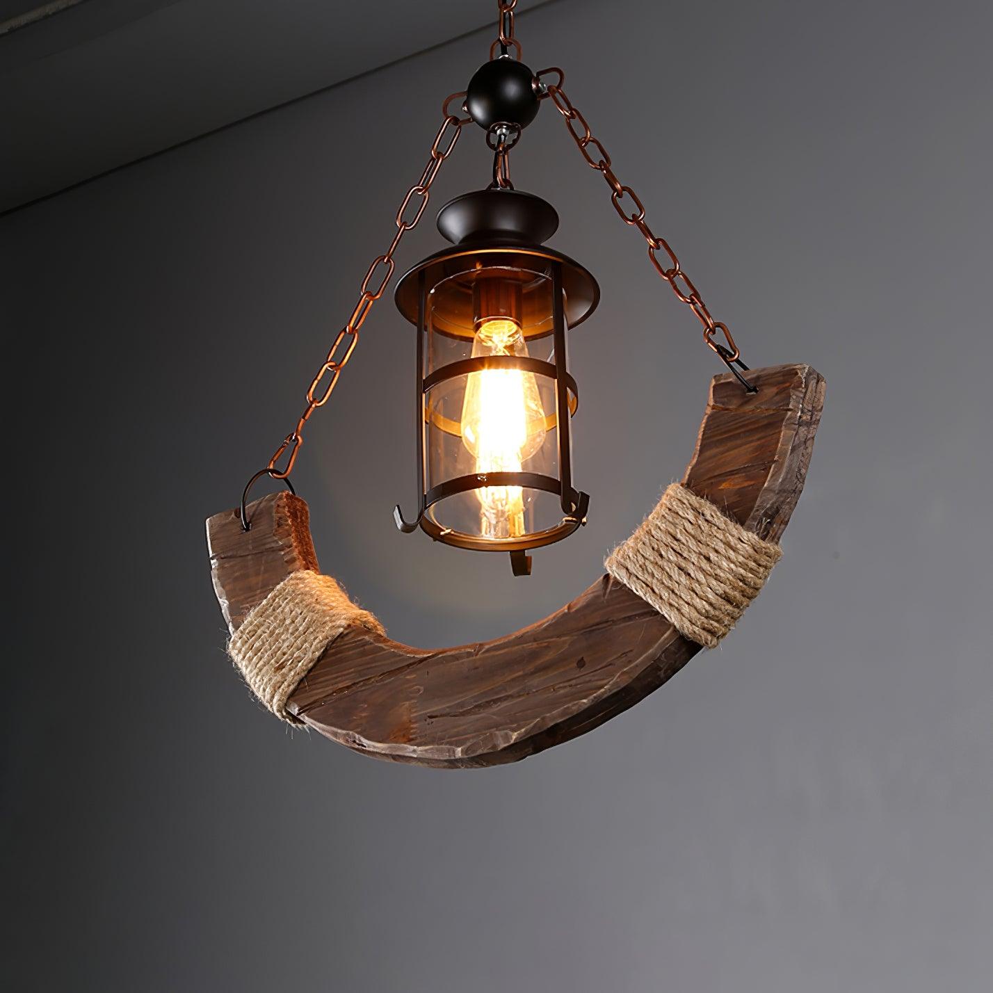 Aurzorir Vintage Wood Chandelier - Letslighting