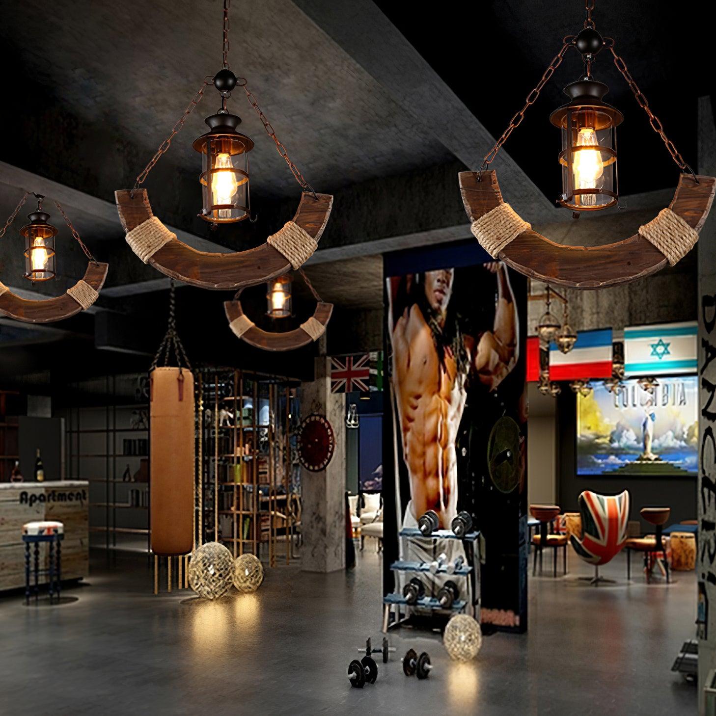 Aurzorir Vintage Wood Chandelier - Letslighting