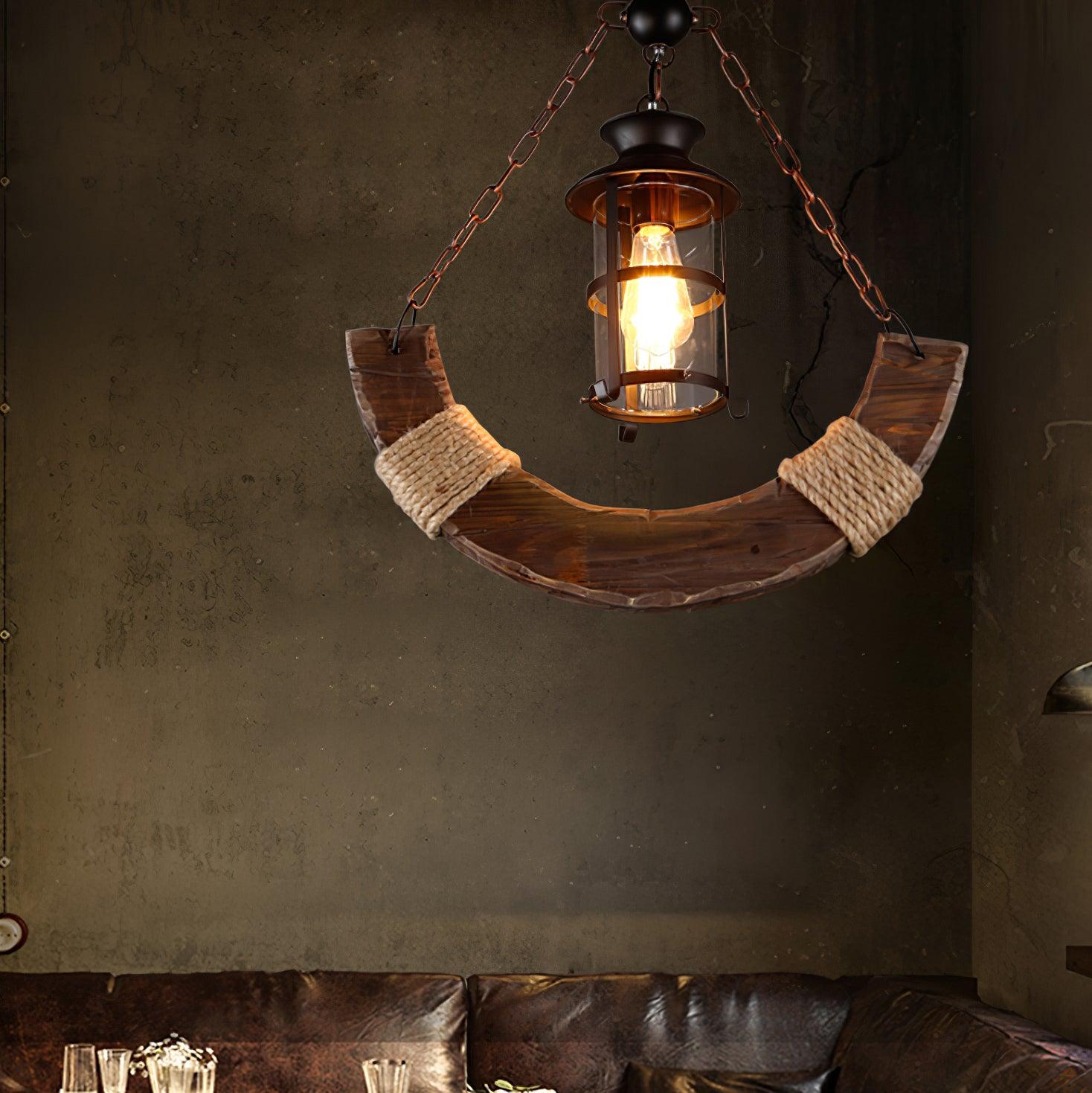Aurzorir Vintage Wood Chandelier - Letslighting