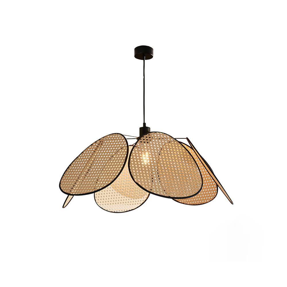 Lustre Avec Pétales et Cadre en Rotin Ambient Bohemian - Neutralighting