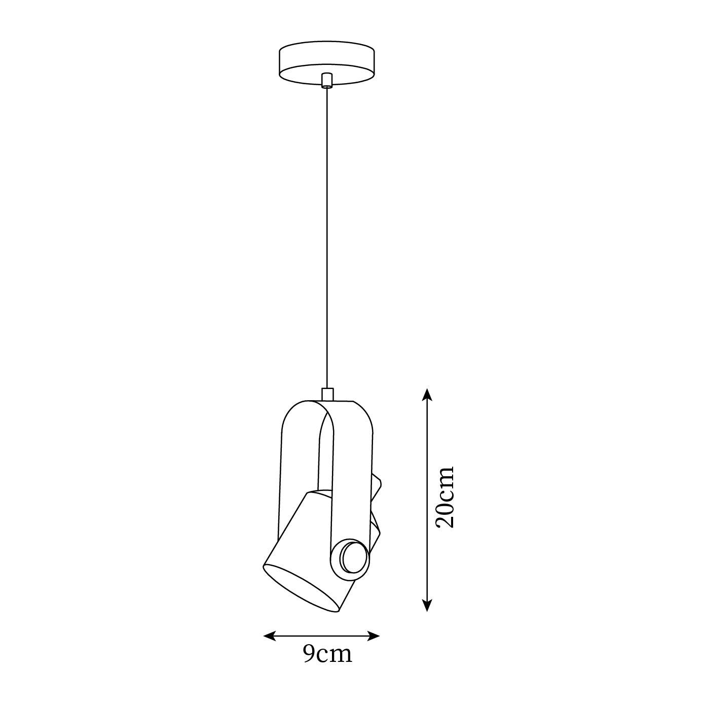 Neato Suspension à Tête Spot Rotative - Neutralighting