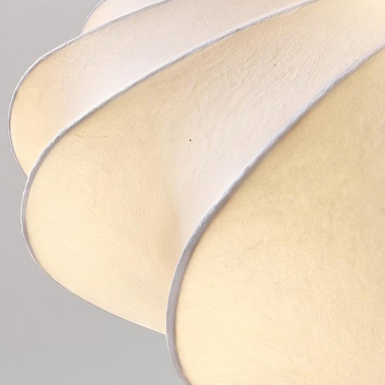 Solara Plafonnier Tissu Coquillage Sculptural Élégant - Neutralighting