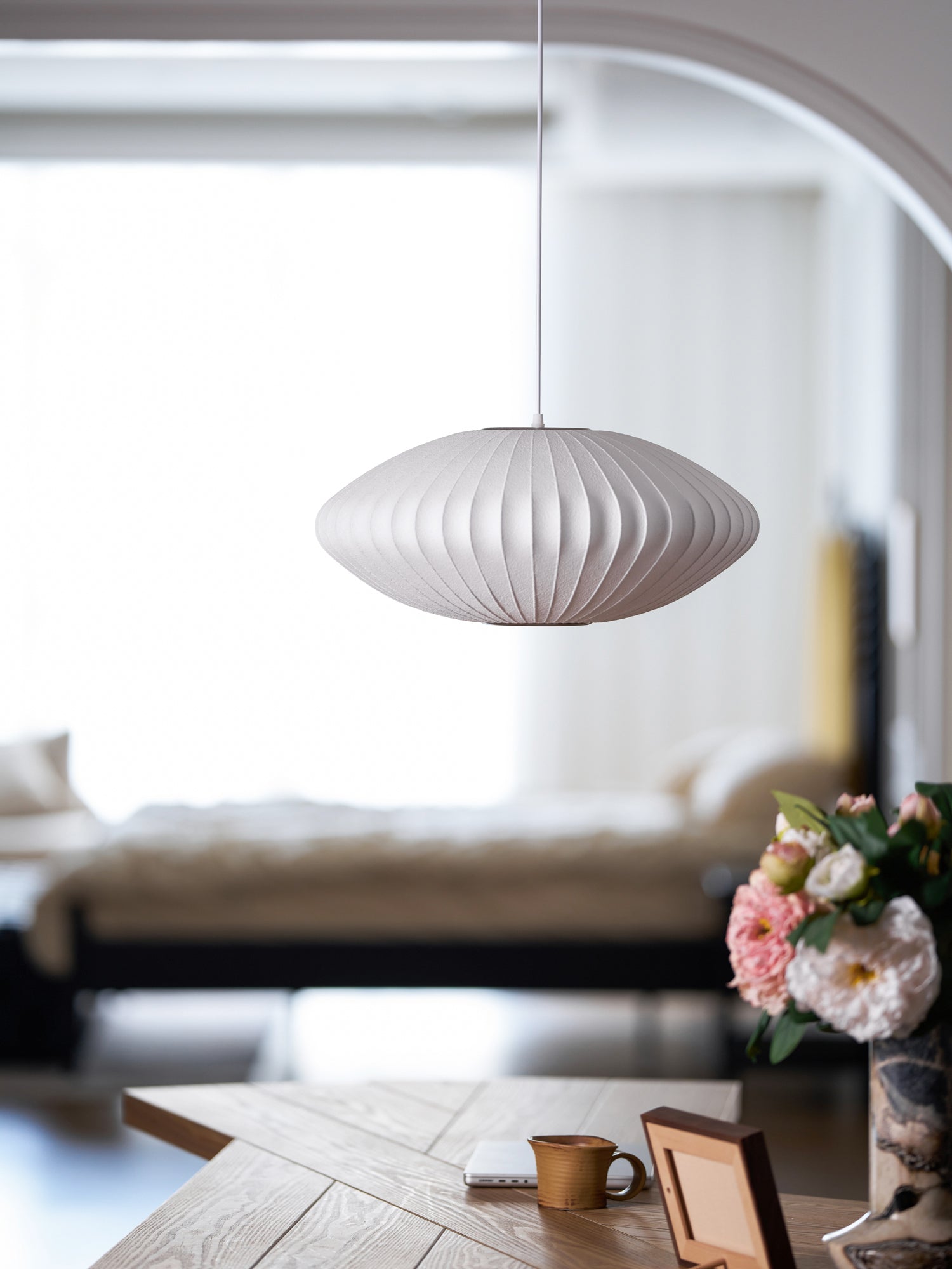 Alvaris White Modern Pendant Light - Letslighting