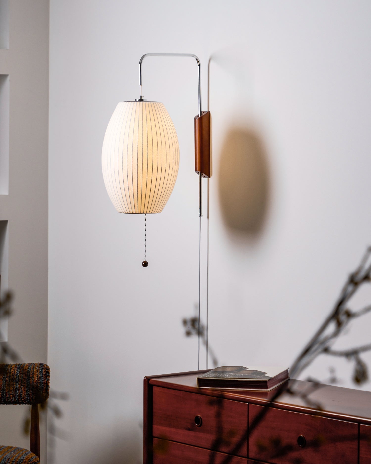 Lustra Wall Sconce Walnut Ball - Neutralighting