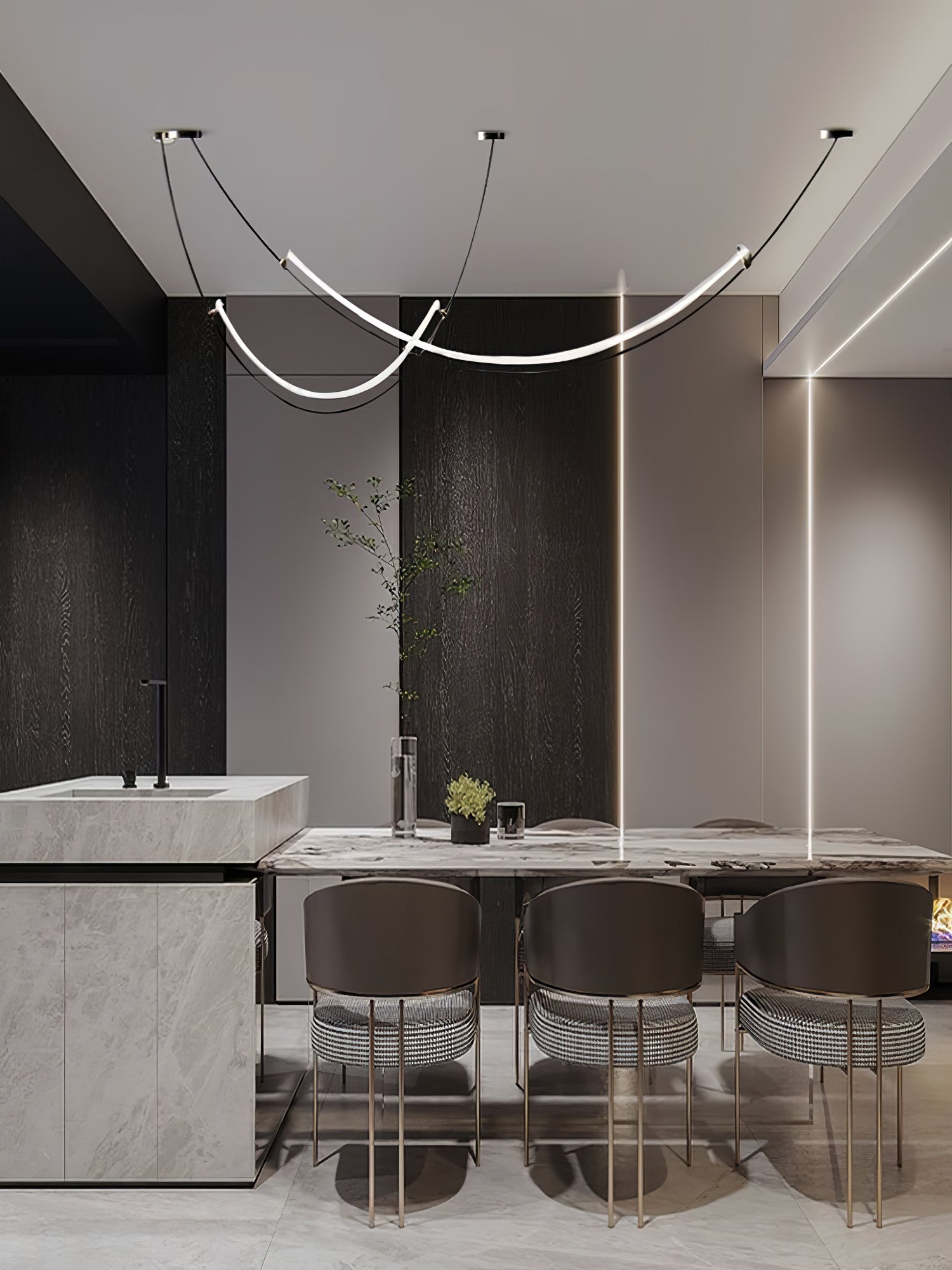 Luxe Lampe suspendue moderne en acrylique - Neutralighting