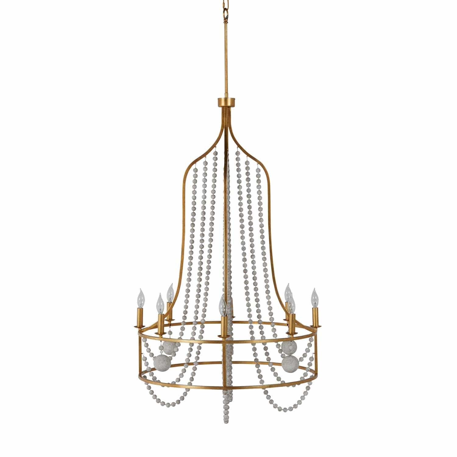 Zethayra Vintage Industrial Wooden Metal Chandelier - Lamp Copper