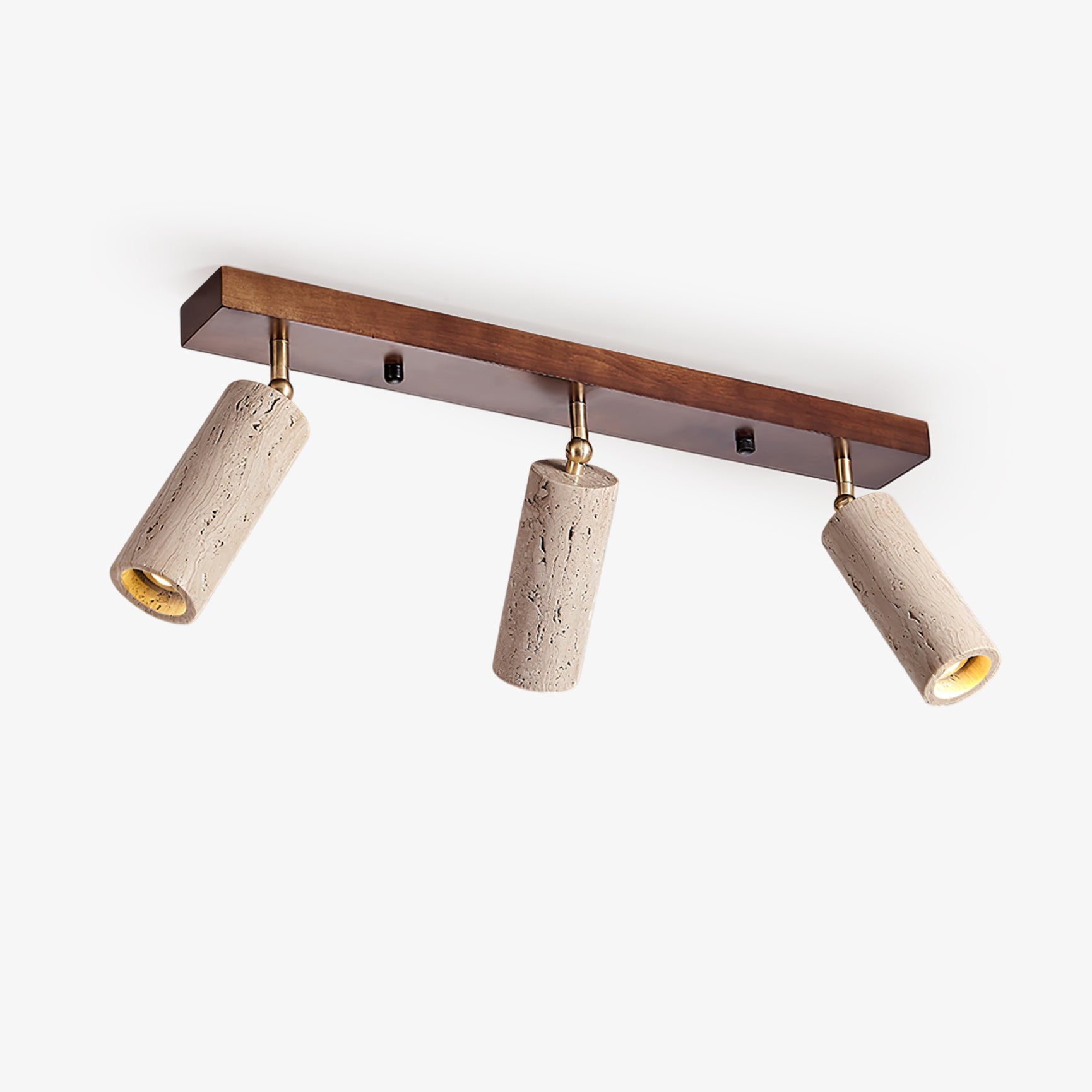 Eurliryra Projecteur Rail Multi-Cylindre en Travertin - Neutralighting