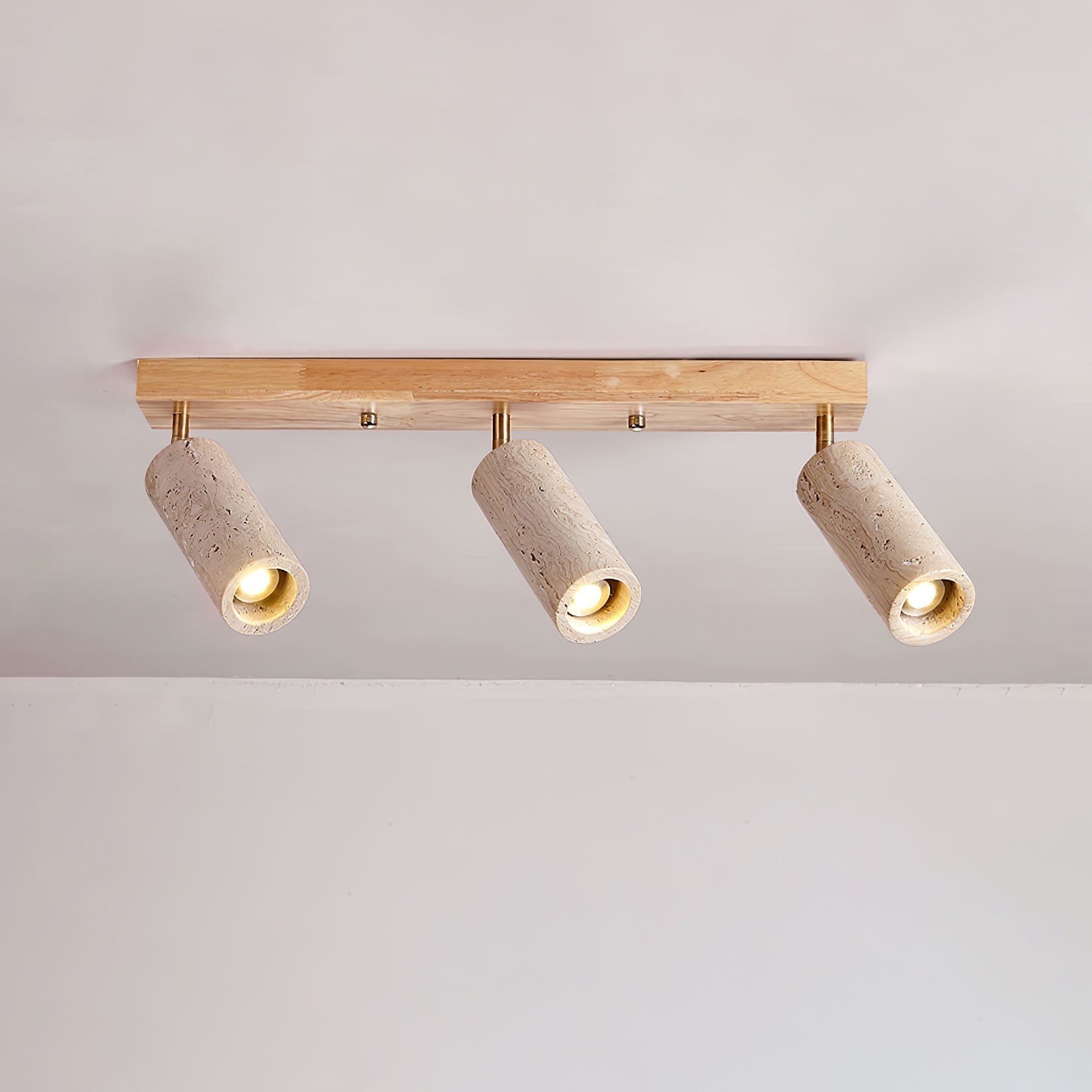 Eurliryra Projecteur Rail Multi-Cylindre en Travertin - Neutralighting