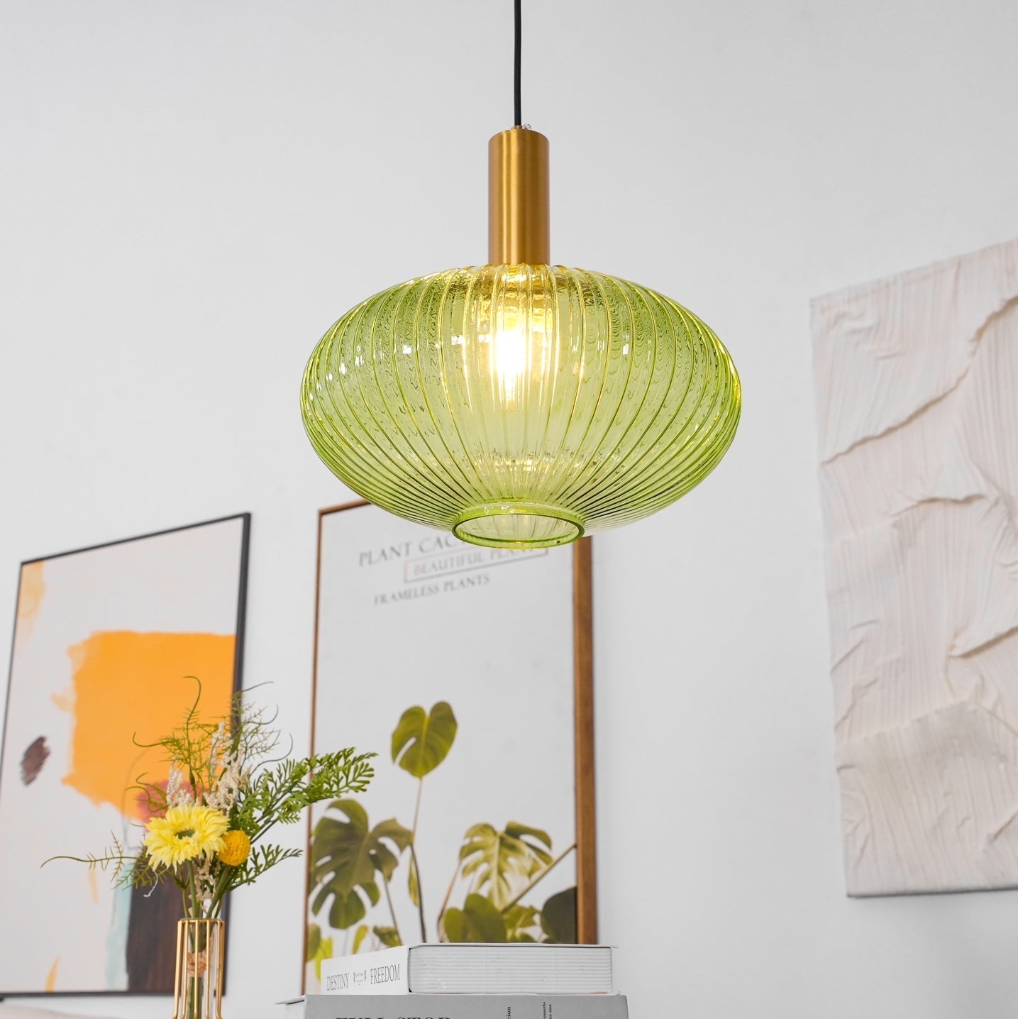 Elara Lampe Pendante Élégante à Rayures - Neutralighting