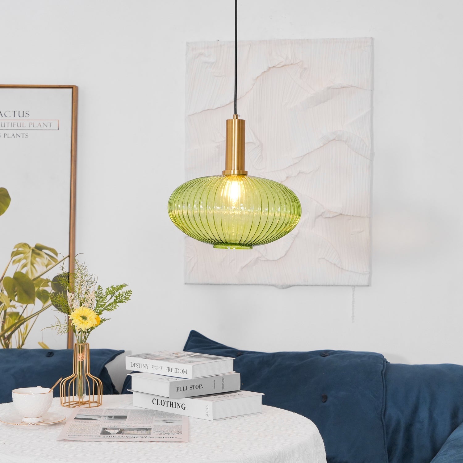 Elara Lampe Pendante Élégante à Rayures - Neutralighting