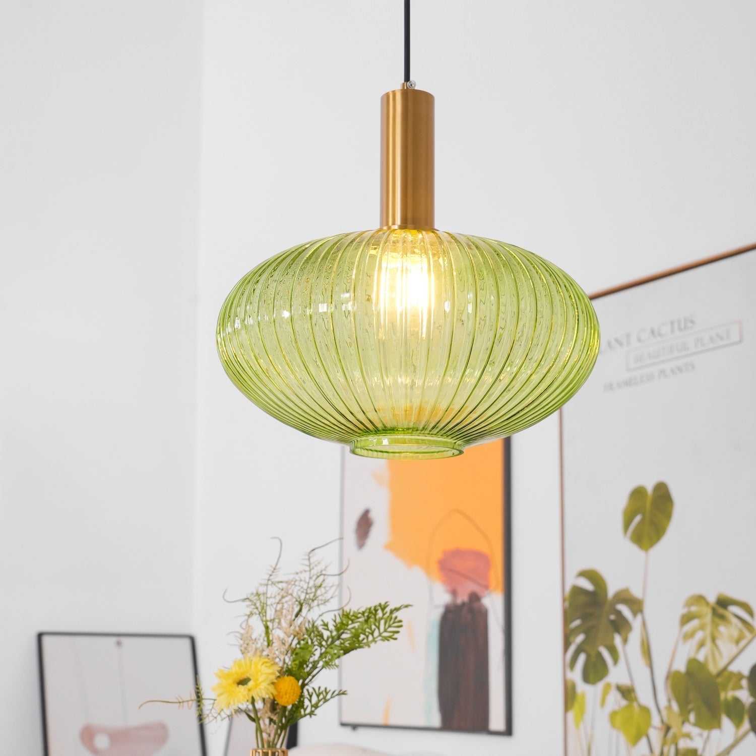 Elara Lampe Pendante Élégante à Rayures - Neutralighting