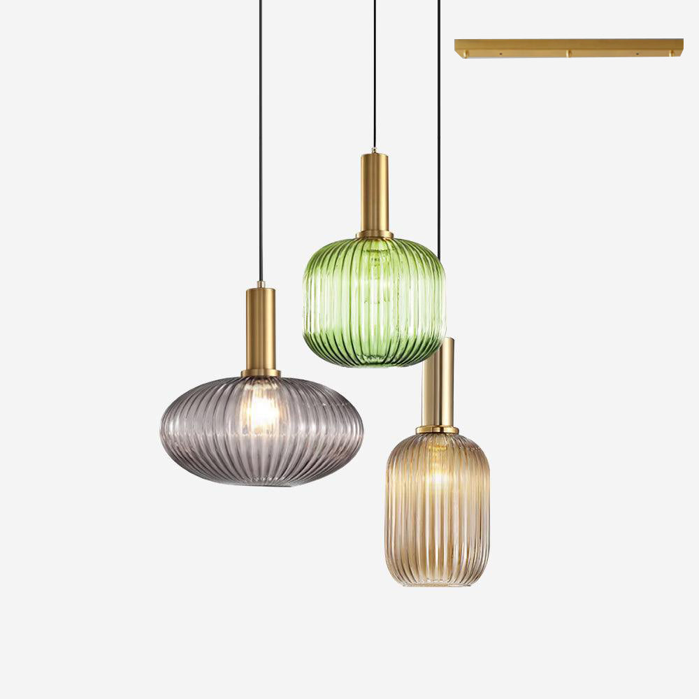 Elara Lampe Pendante Élégante à Rayures - Neutralighting