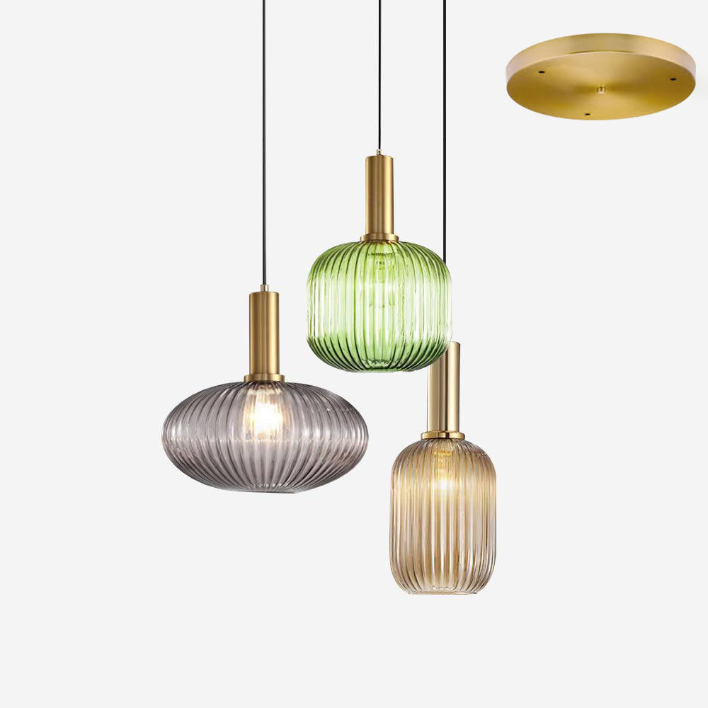 Elara Lampe Pendante Élégante à Rayures - Neutralighting