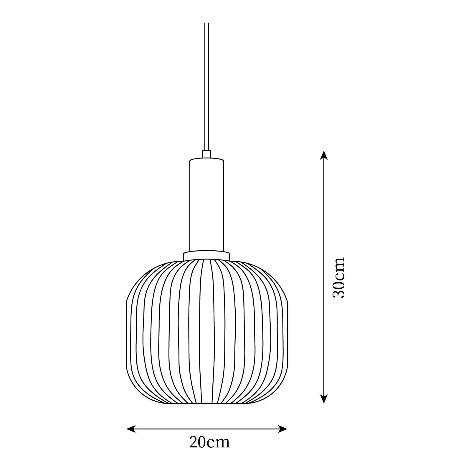 Elara Lampe Pendante Élégante à Rayures - Neutralighting