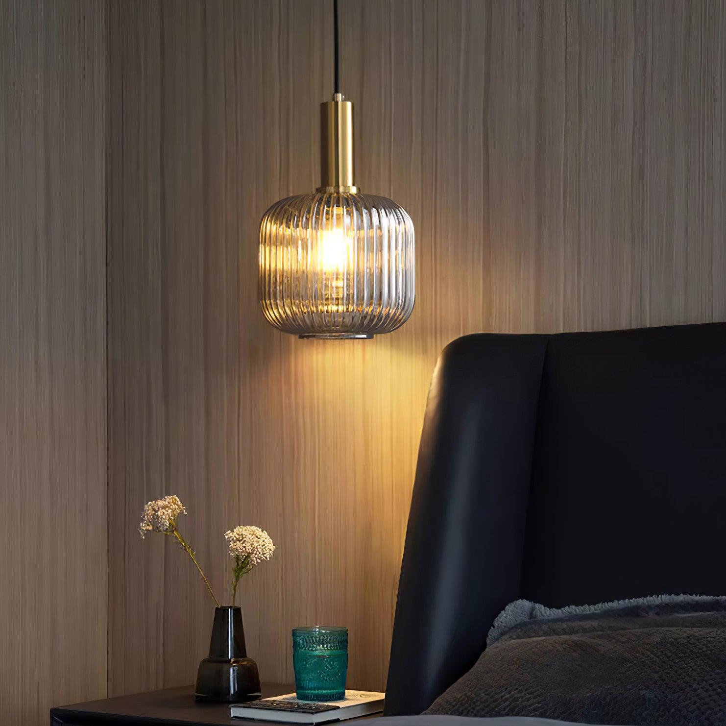 Elara Lampe Pendante Élégante à Rayures - Neutralighting