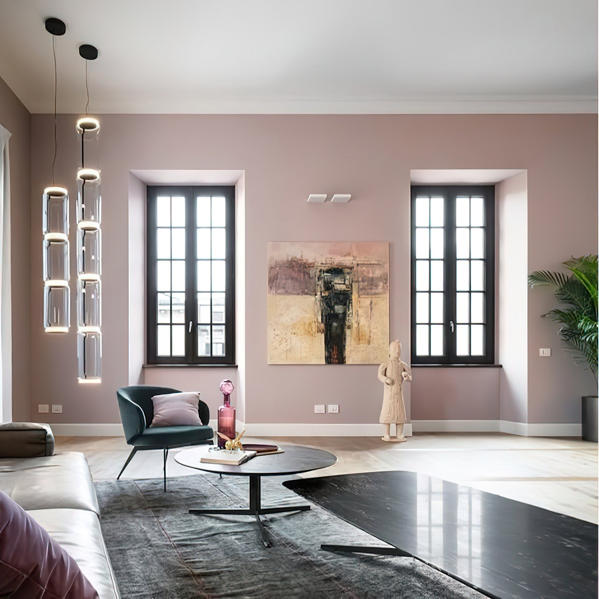 Cadorus Premium Elegance Glass Metal Pendant Lamp - Lamp Copper