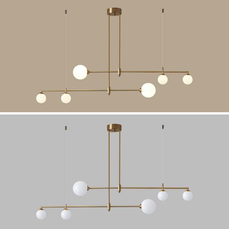 Valentina Suspension Luminaire LED Métal Doré - Neutralighting