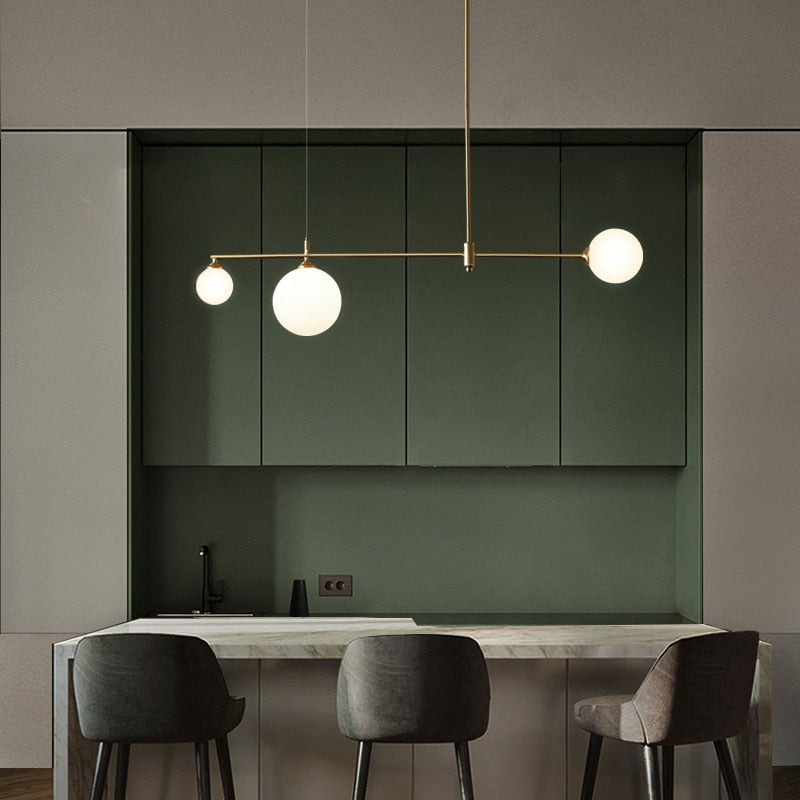 Valentina Suspension Luminaire LED Métal Doré - Neutralighting