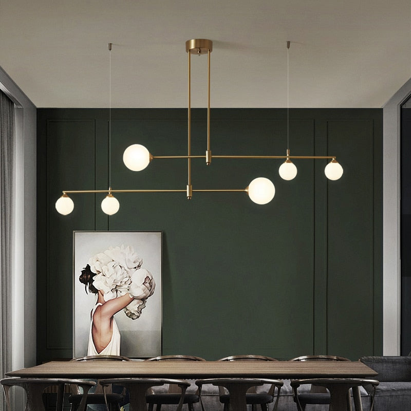 Valentina Suspension Luminaire LED Métal Doré - Neutralighting
