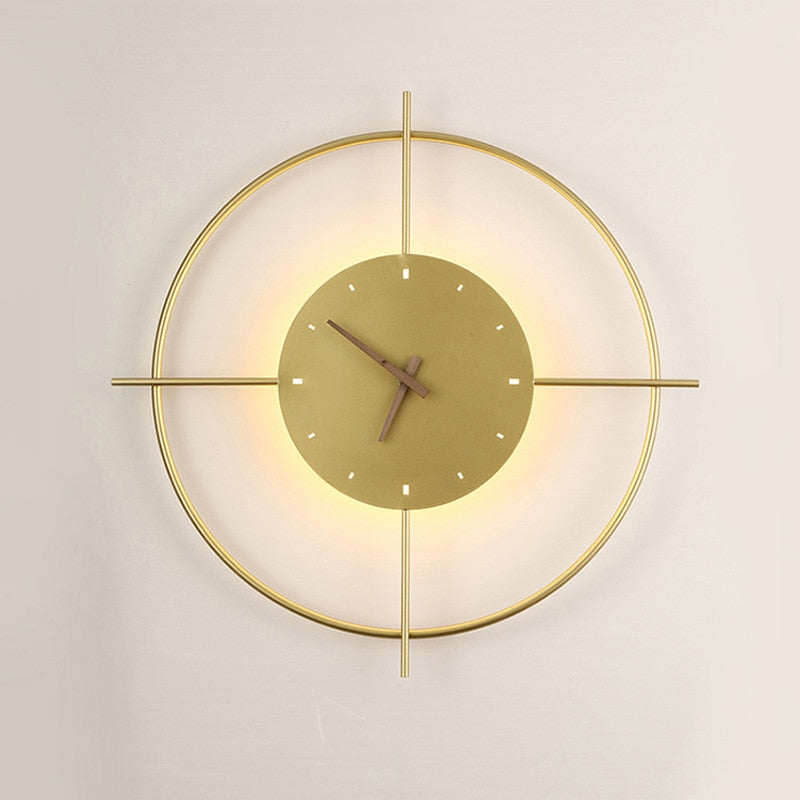 Arisha Applique Murale Rond Or/Noir Métal/Acrylique Salon/Chambre - Neutralighting