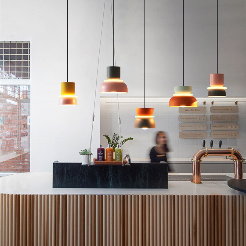 Jojo Suspendue Industrial Contrast Color Island Salon - Neutralighting