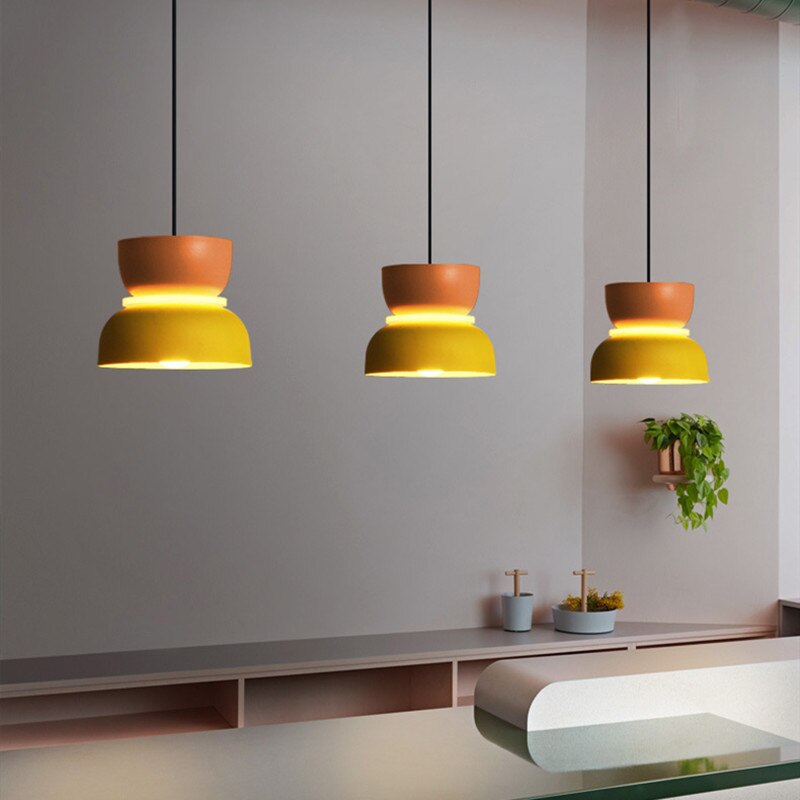 Jojo Suspendue Industrial Contrast Color Island Salon - Neutralighting