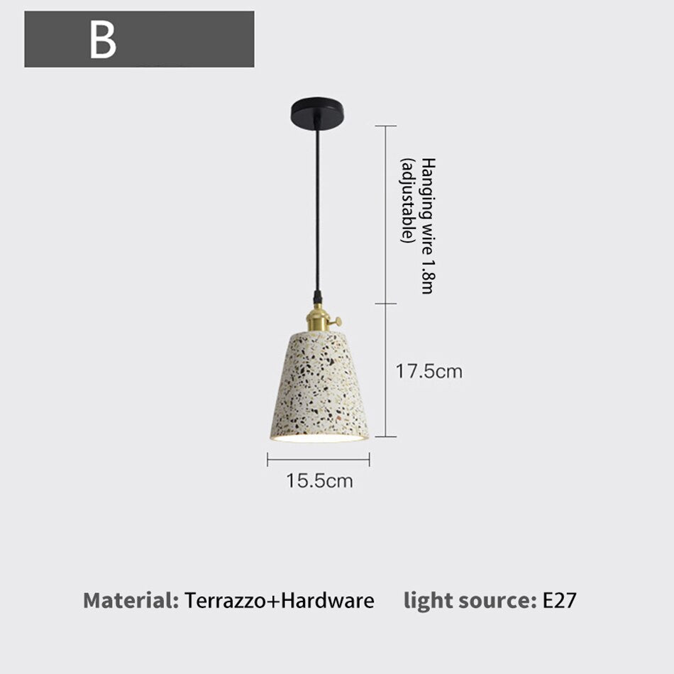 Arisha Luminaires Suspendus LED Élégant Nordiques Ciment Chambre - Neutralighting