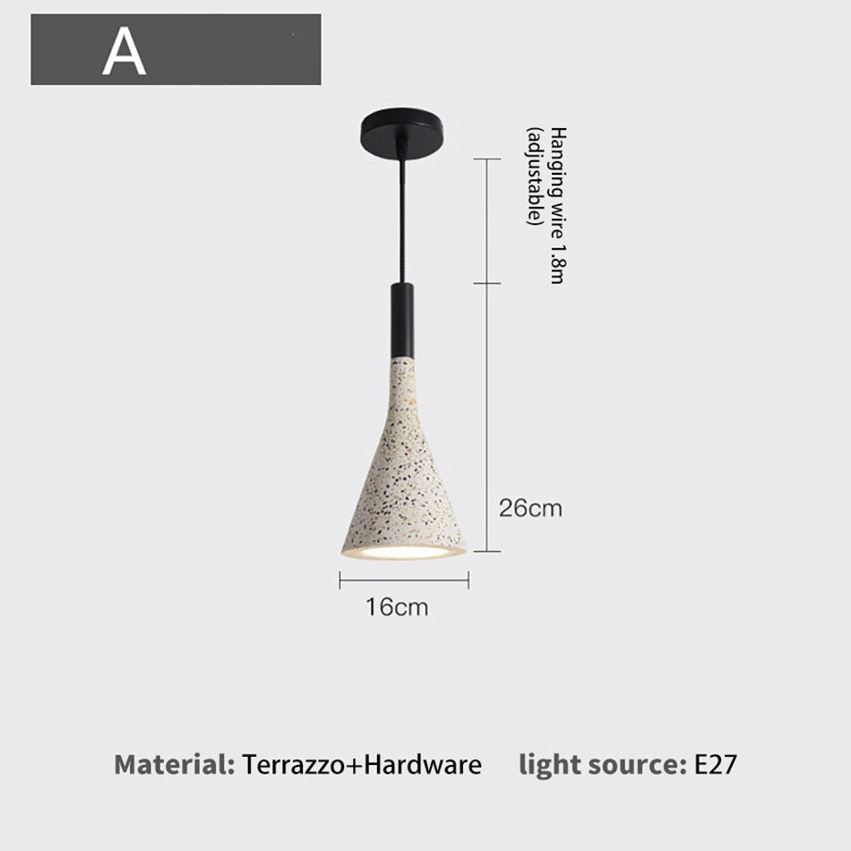 Arisha Luminaires Suspendus LED Élégant Nordiques Ciment Chambre - Neutralighting