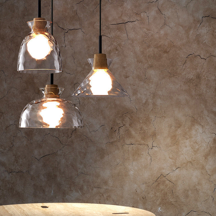 Arisha Suspension Dôme Vintage, Verre, Marron, Salon - Neutralighting