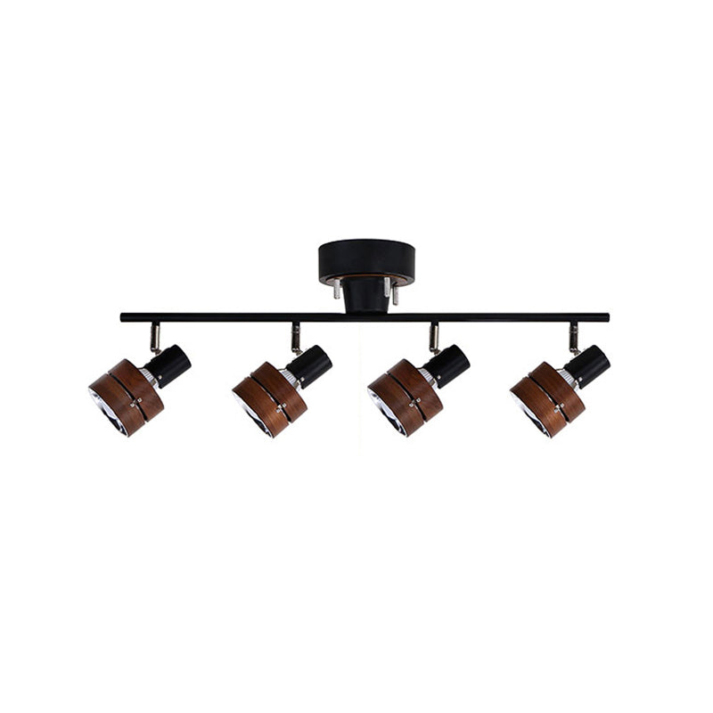 Esorila Plafonnier Nordique Cylindrique à 4 Spots Métalliques - Neutralighting