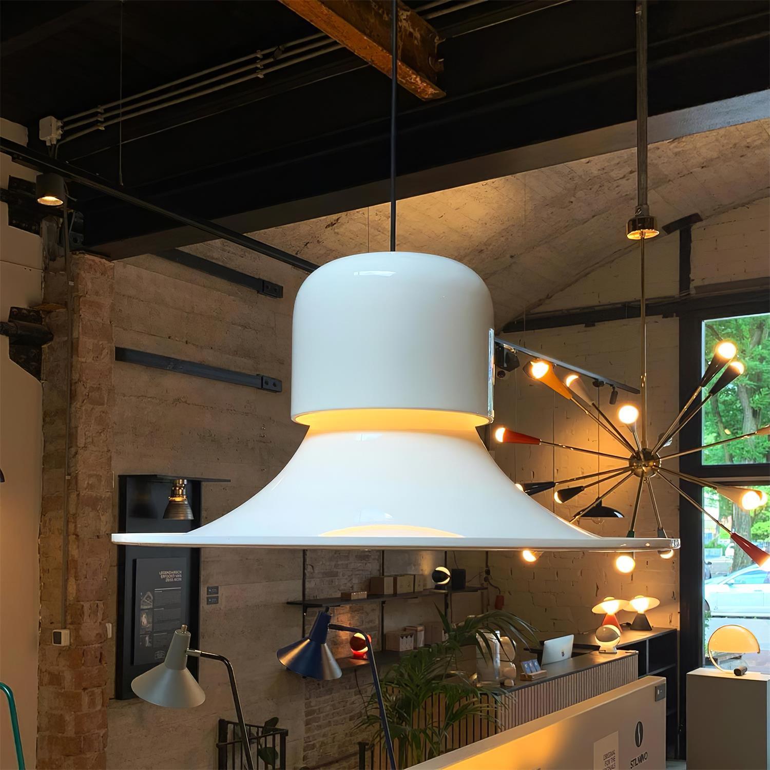 Nordisk Lampe Pendante Évasée Rouge LED Moderne - Neutralighting