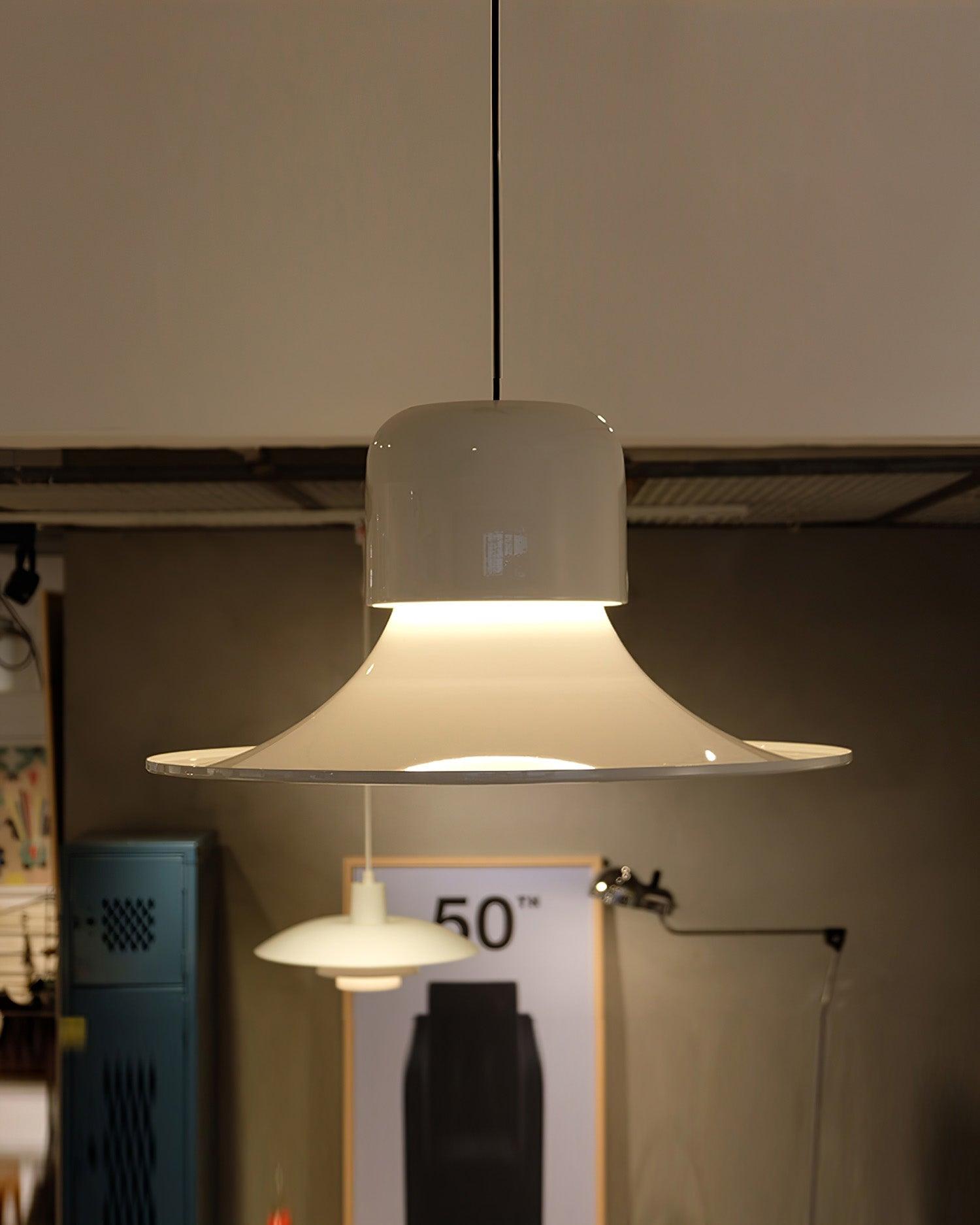 Nordisk Lampe Pendante Évasée Rouge LED Moderne - Neutralighting