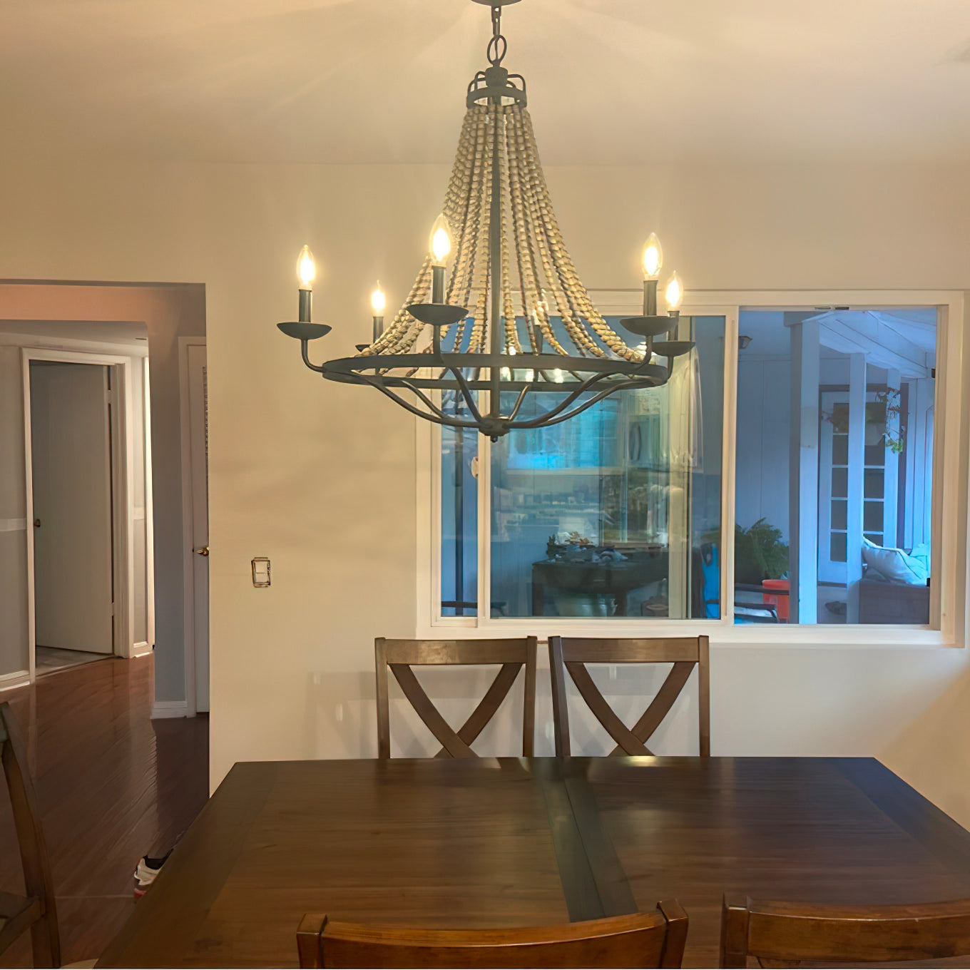 Alloren Vintage Industrial Empire Metal Chandelier - Lamp Copper