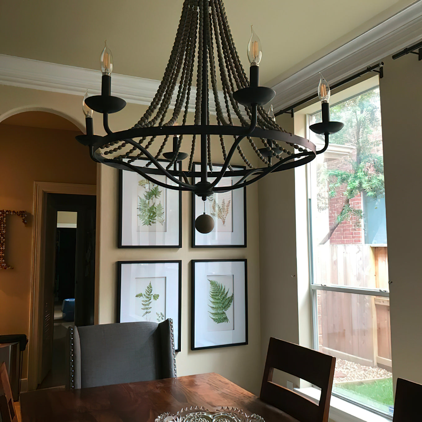 Alloren Vintage Industrial Empire Metal Chandelier - Lamp Copper