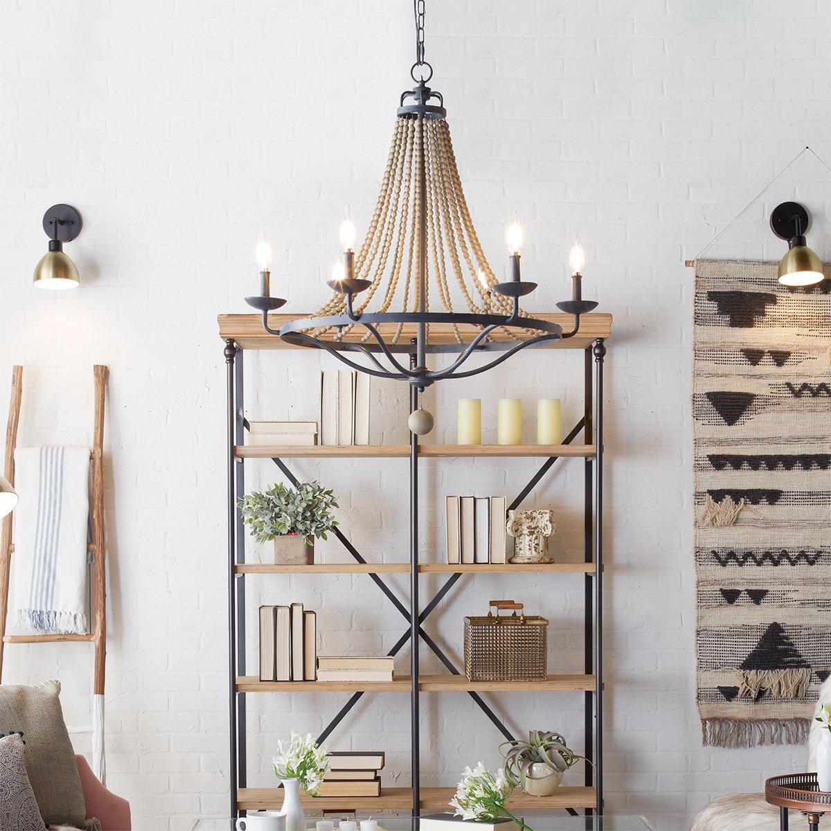 Alloren Vintage Industrial Empire Metal Chandelier - Lamp Copper