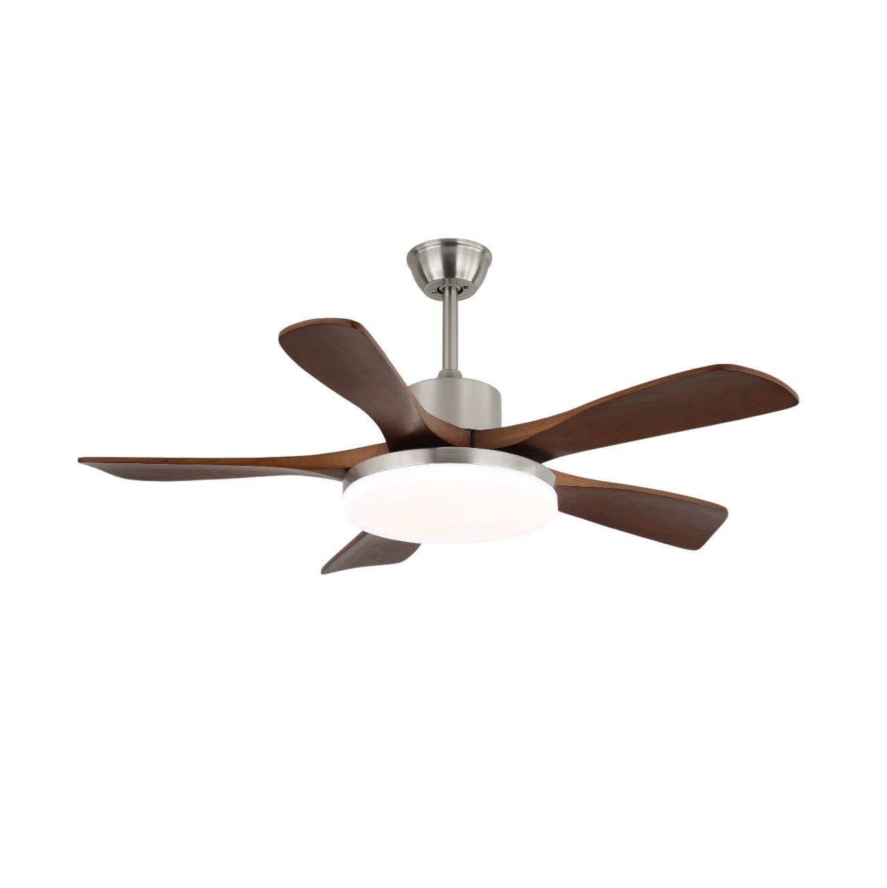 Ventilateur de plafond luminaire Aurelia installé dans une chambre